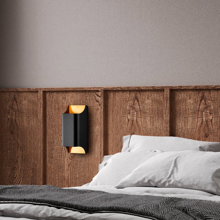 Opviq Bera - 15311 Lámpara de Pared de Metal Negro